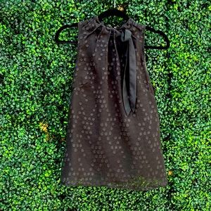 High neck, day-to-night blouse with tie around neck